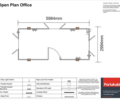 20ft Open Plan Cabin