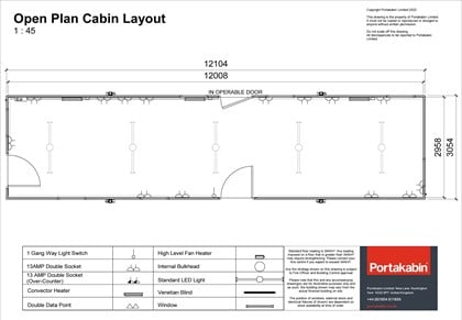 Open Plan Cabin Layout