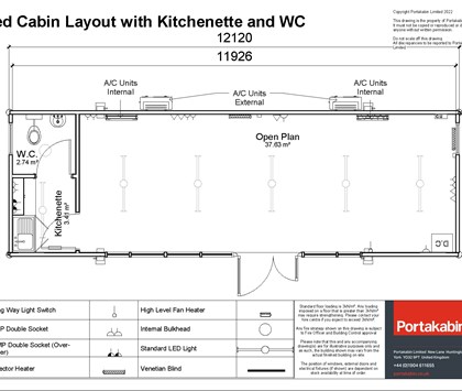 Glazed Cabin with Kitchenette and WC